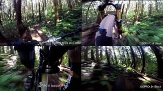 【4画面】171008_岩盤_GOPRO4台でトレイルライド。