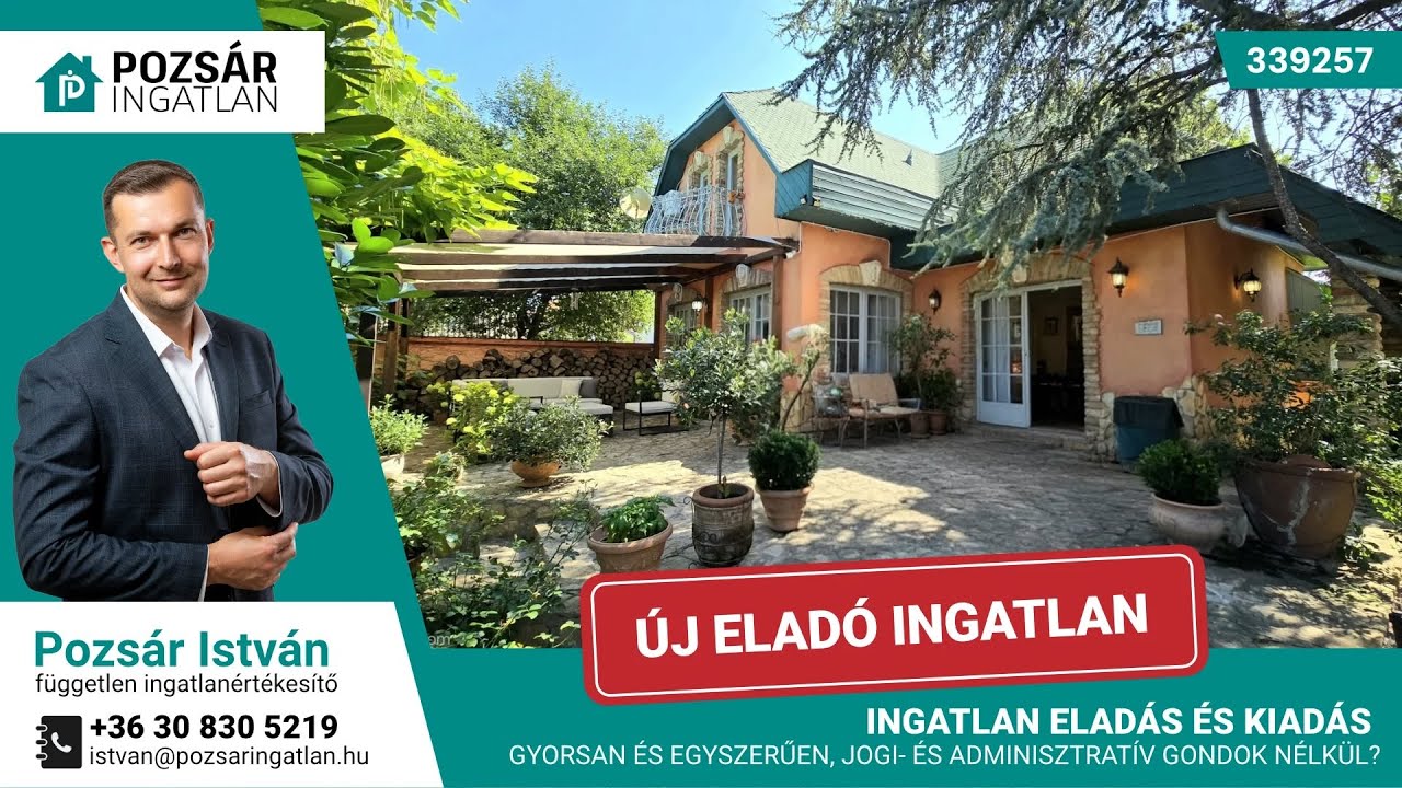 🏠Nagykőrösön mediterrán hangulatú családi ház ELADÓ! (339257)