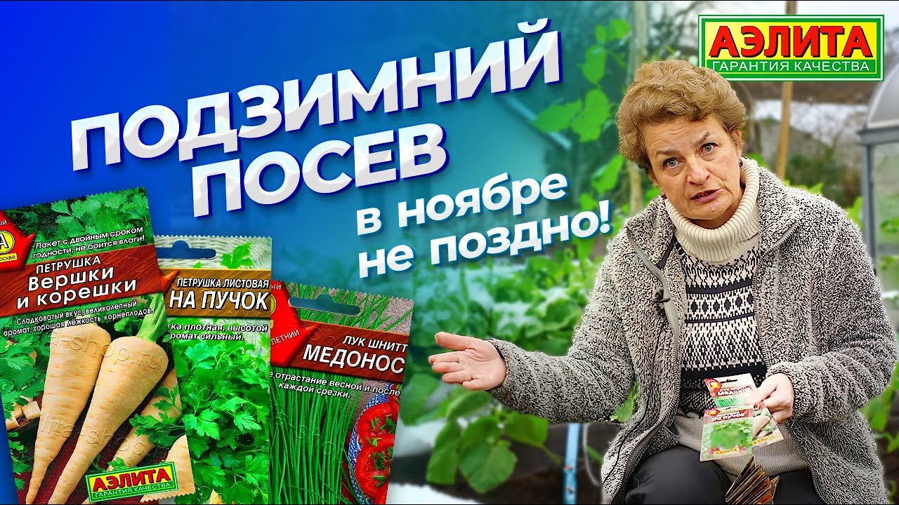 СЕЯТЬ ПОД ЗИМУ НЕ ПОЗДНО! Подзимний посев семян в ноябре и декабре ...