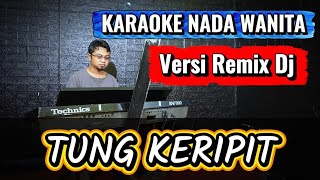 TUNG KERIPIT - Rhoma Irama ( VERSI HOUSE REMIX ) Karaoke Nada WANITA