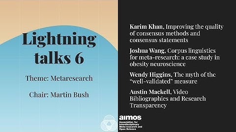 AIMOS2022 Lightning Talks 6 - Miscellaneous metaresearch