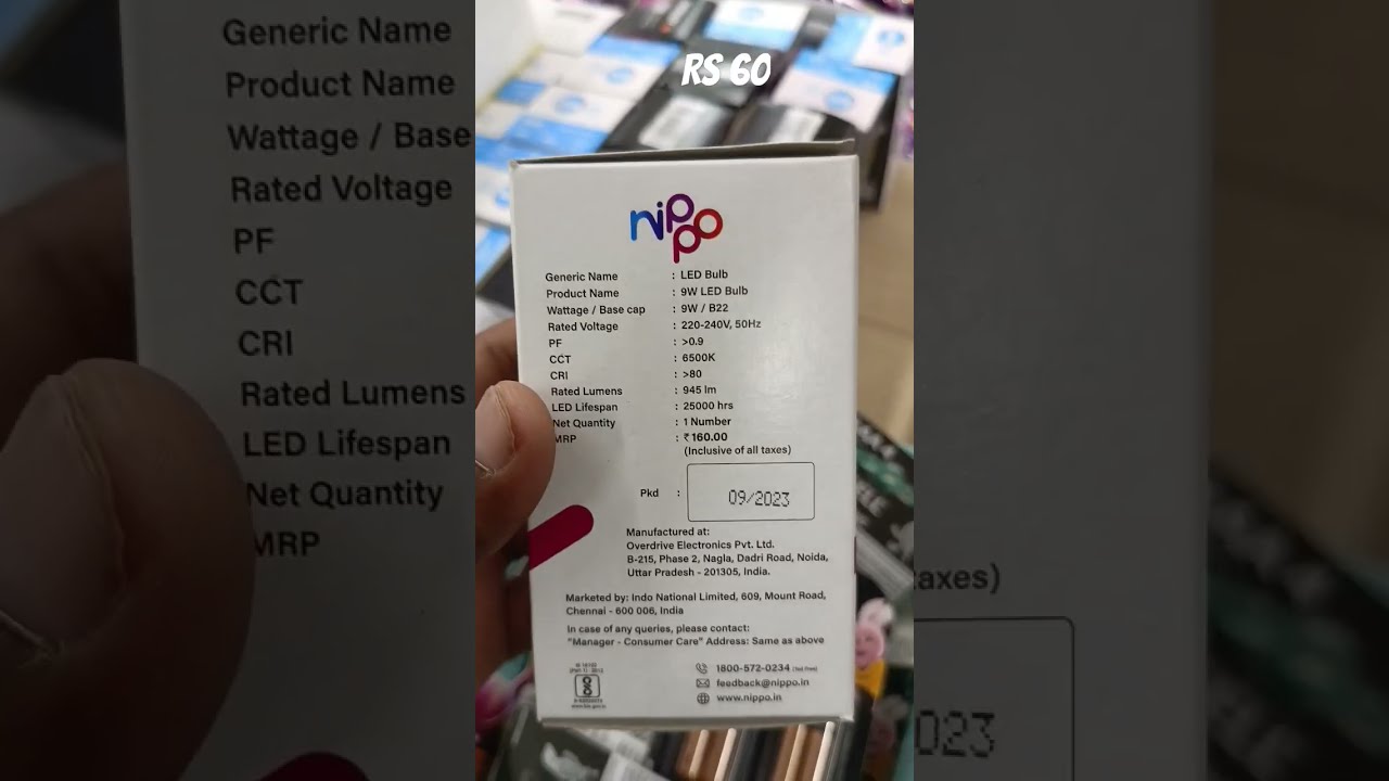 NIPPO 9 Watt Led Bulb Nippo Ledlights Ledbulb Ajabgajabunboxing