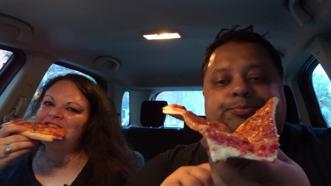 Eating 1 Slice NYC Pizza Eating Show YouTube