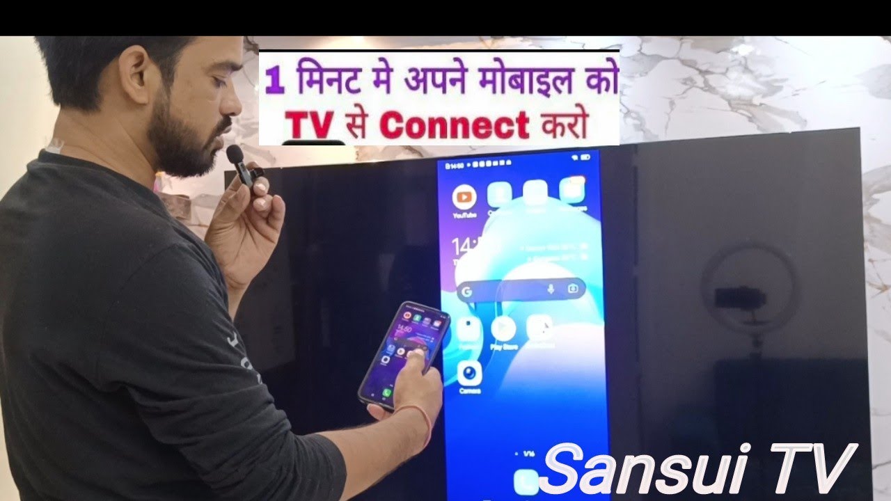 how to connect Samsung smart LED TV to mobile without without