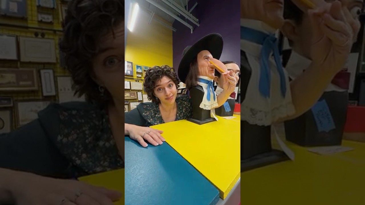 He has the biggest nose in history.