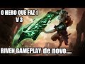 A HERO QUE FAZ 1 V 3: WILD RIFT GAMEPLAY DE RIVEN DNV.....