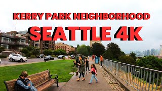 Seattle Kerry Park Neighborhood Walking Tour in 4K | Kerry Park Viewpoint  | Washington, USA | 2024