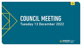 Council Meeting - 13 December 2022