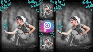 PicsArt photo editing butterfly picture#photoshoptutorial #simple screenshot 5
