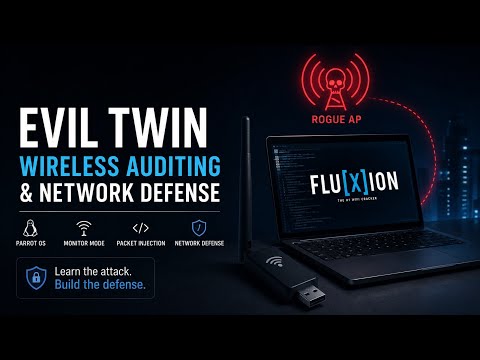 🛡️ How Evil Twin Wi-Fi Attacks Work & How to Defend | Parrot OS & Fluxion Deep Dive 📡