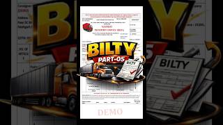 Transport Bilty Part - 5 #ksgroupofcompany #bilty #transport #gst #account #short #gr