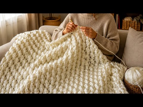 DELICATE AND EASY TURKISH STITCH!!! PERFECT FOR BLANKETS AND GARMENTS 🙌🏼❤️