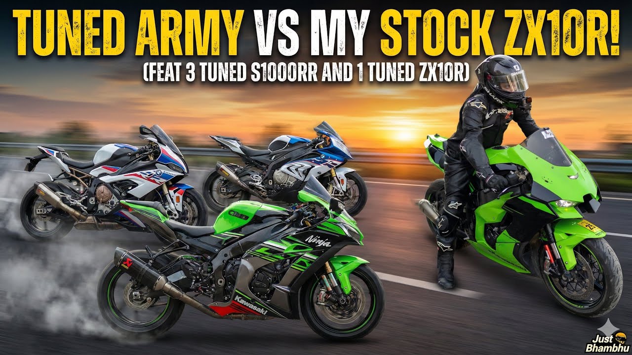 2 Tuned S1000RR vs Tuned Zx10R vs Me on My Stock Zx10RR 🚀🏍️ || Boys are Active Again - Part 3