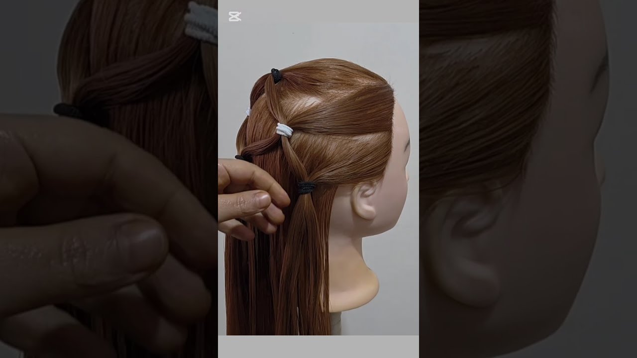 Easy Criss-Cross Diamond Bubble Hairstyle | Creative Back to School Elastic Band Tutorial