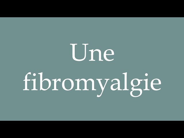 l carnitin fibromyalgie Fibromyalgie: Hilft eine andere Ernhrung? How to Pronounce ''Une fibromyalgie''