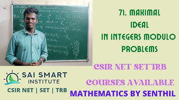 MAXIMAL IDEALS IN RINGS | PROBLEMS SHORT CUT |  IDENTIFICATION | MATHEMATICS BY SENTHIL