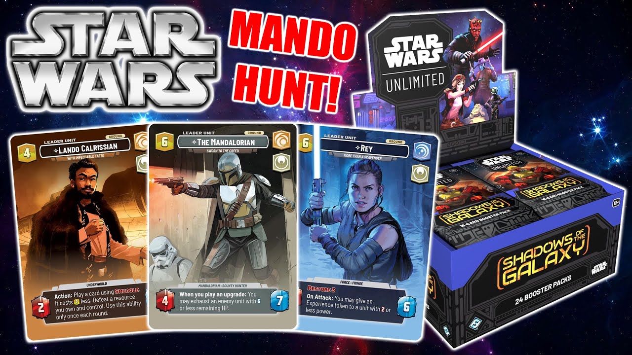 star wars unlimited booster box shadows of the galaxy Full Opening! Amazing But Impossible To Find 3 uncommon cards Star Wars Unlimited - Shadows
