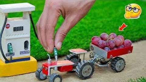 Diy mini tractor trolley loading new technology || science project ||@MiniKTG keepvilla minicreative