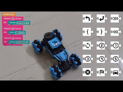 Demo: Tangible Programming: Toy Car: Kids Block Based Programming: Screen Free: Scratch