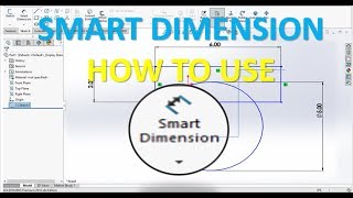 how to give dimensions in solidworks smart dimension in hindi