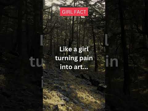 Like a girl turning pain into art.../English Quotes - beautiful motivational quotes in English