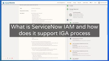 What is ServiceNow IAM and how does it support IGA process