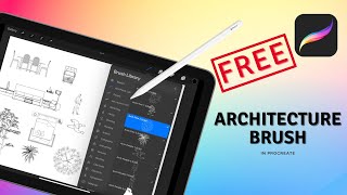 Free Architecture Brushes for Procreate | Top Procreate Brush Pack