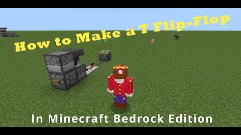 How to Make a T Flip-Flop on Minecraft Bedrock.