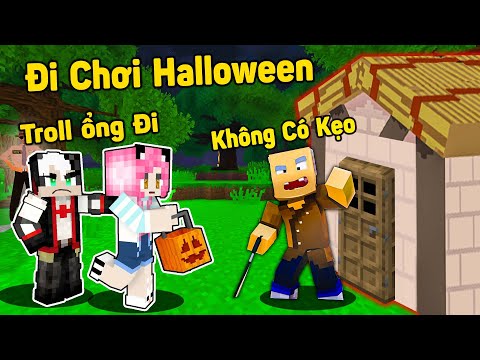 MỀU THỬ THÁCH 24H LÀM TRẺ HƯ QUẬY PHÁ HALLOWEEN TRONG MINECRAFT*REDHOOD TROLL CÔNG AN Ở LỄ HÓA TRANG