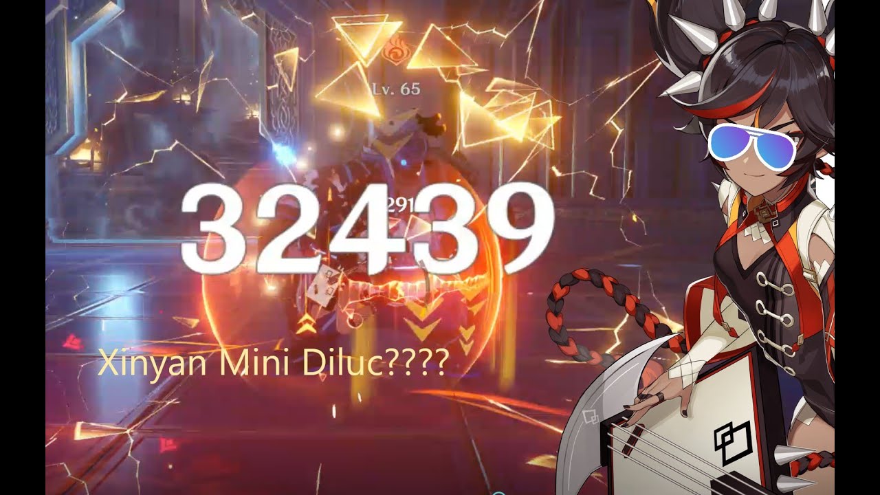 Genshin Impact - Xinyan Build Showcase (32k Crit Damage)