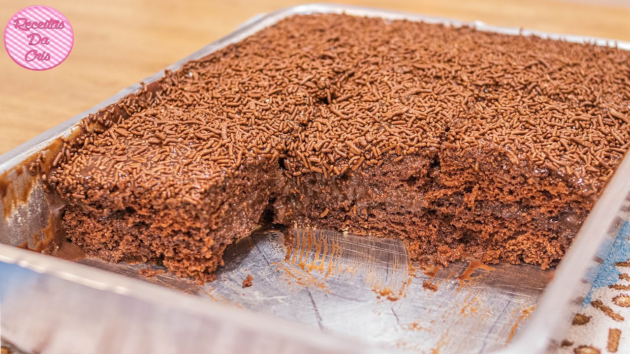 BOLO DE BRIGADEIRO RECHEADO | MOLHADINHO E MUITO CREMOSO | RECEITAS DA CRIS