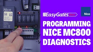 Nice MC800 - Blue Bus LED fault diagnostic