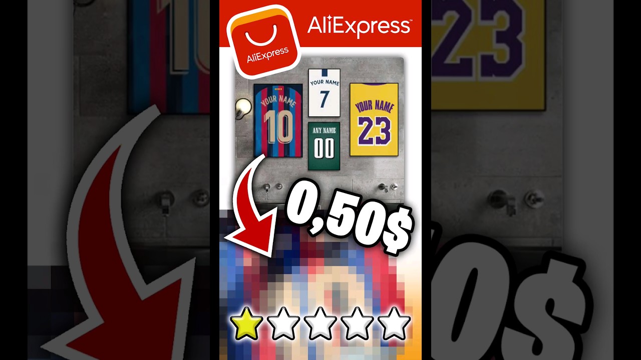 I've bought a CUSTOMIZED JERSEY on Aliexpress for 0,50$! 