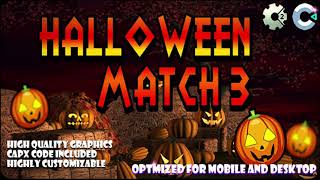 Halloween Match3 - (C2, C3, HTML5) Game. | Codecanyon Scripts and Snippets
