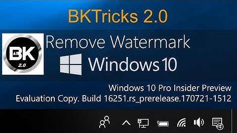 How to remove the Evaluation Copy watermark from Windows 10 for Insiders | 2019 [Hindi]