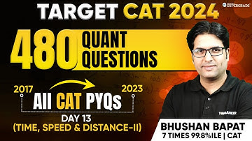 CAT Quant PYQs | Time, Speed & Distance - CAT Previous Year Questions 📑| CAT 2017-23 PYQs 🎯| Day 13