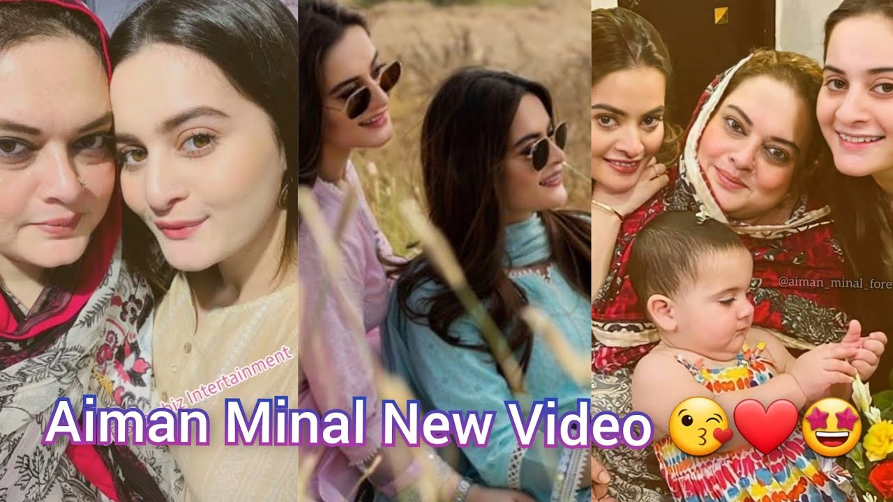 Sister goal Aiman khan & Minal Khan beautiful pictures TikTok video by "SF Showbiz Intertainment" 💜❤