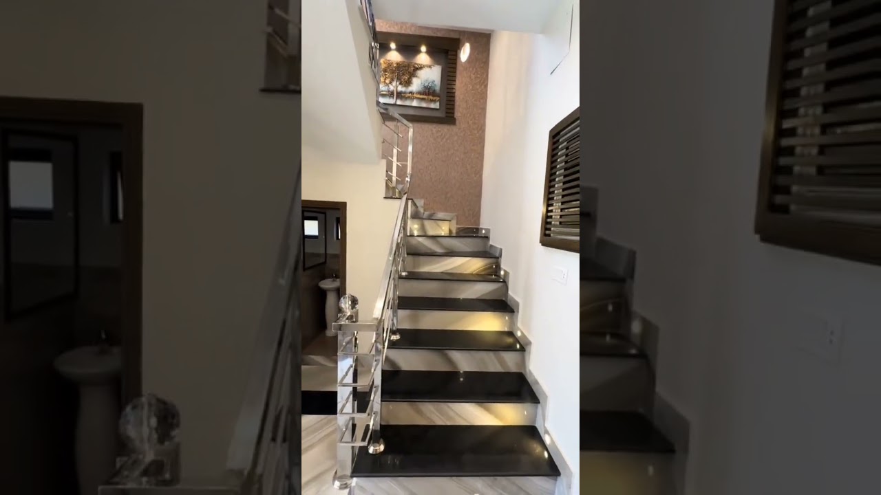 black granite stairs design/black granite price