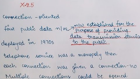 Example Networks(Part 2): X.25 and Frame relay