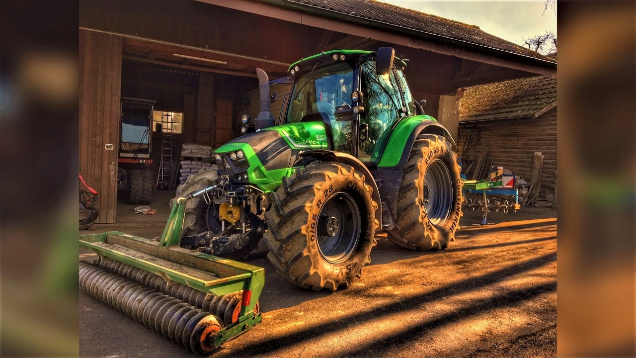 Grubbern mit Deutz Fahr 6160.4 TTV