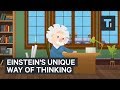 Einstein's unique way of thinking contributed to his genius