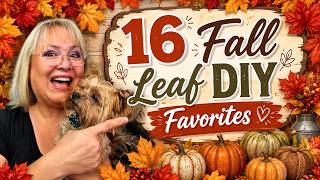 16 FALL LEAF DIY FAVORITE/ FALL LEAF CRAFTS
