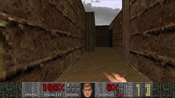 Final DOOM: The Plutonia Experiment - Map 11: Hunted, UV Pacifist Speedrun (58 seconds)