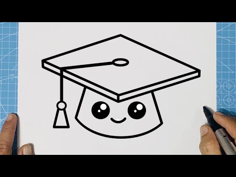 Come disegnare il CAPPELLO DI LAUREA FACILE PASSO DOPO PASSO