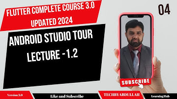 Flutter in Urdu | Android Studio Tour || Lecture 1.02   @TechByAbdullah79   #flutterinhindi #flutter