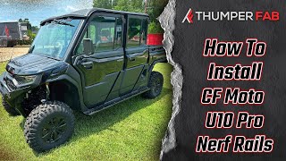 🛠️ CFMOTO UForce U10 PRO Nerf Rail Installation | Thumper Fab 🛠️