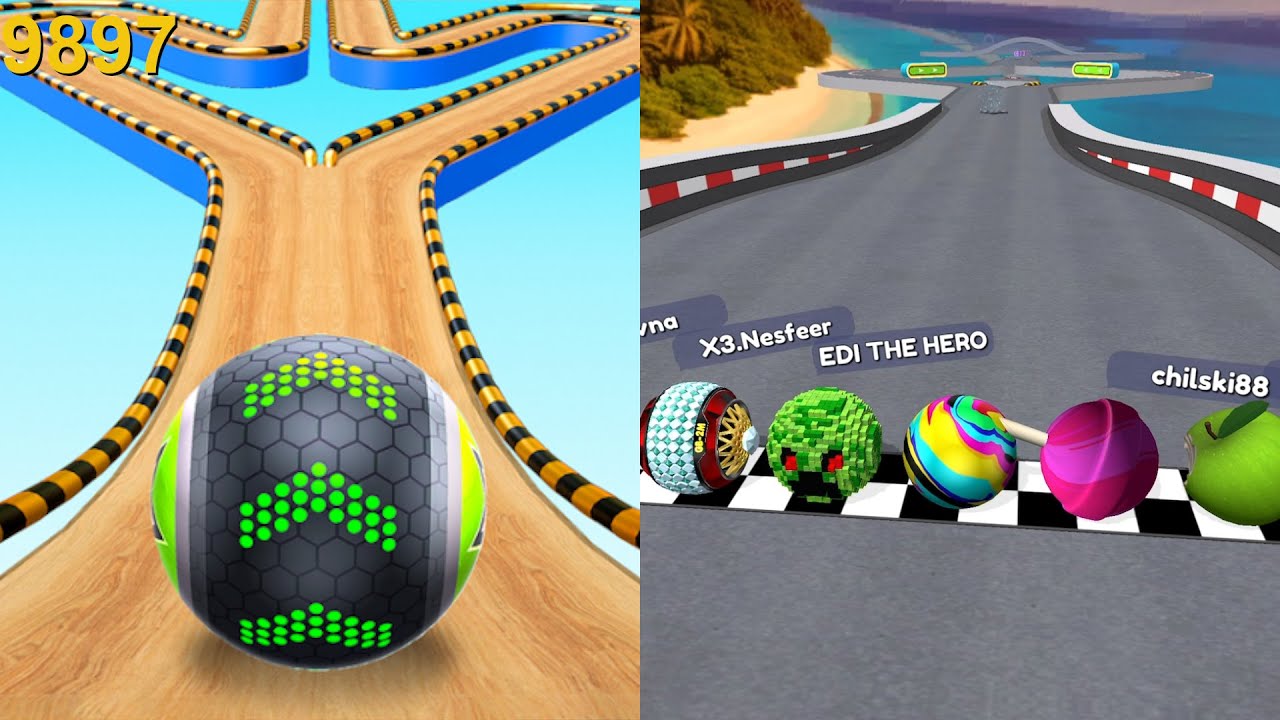 Going Balls Funny Fails, All Levels 9897 Vs Race 10 Android, iOS Gameplay