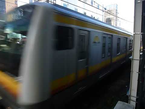 南武線ラッシュ E233系8000番台N9編成「川崎行き」稲田堤駅到着