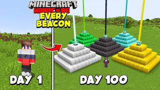 I Made EVERY BEACON in 100 Days in Minecraft Hardcore (HINDI)