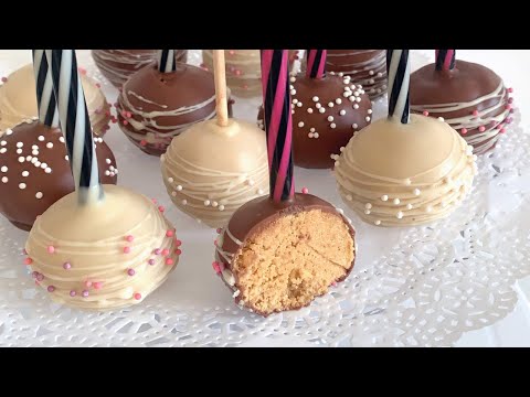 Карамельные Кейк Попсы рецепт // Caramel Cake Pops Recipe